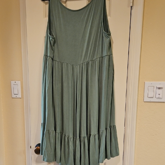 Torrid Green Sleeveless High-Low Midi Dress - Picture 8 of 10